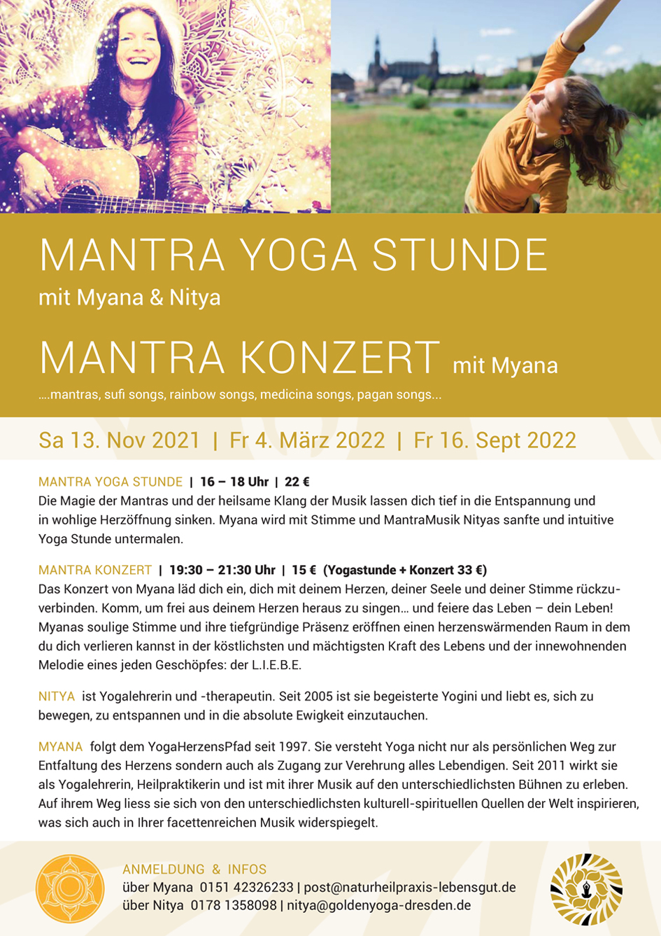 Mantra Yoga Mantrayogastunde Mantra Yogastunde Bhakti Yoga Mantra & Yoga Nitya & Myana golden yoga