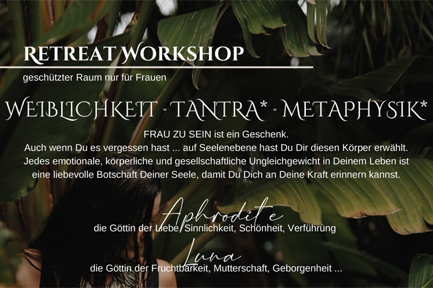 retreat workshop weiblichkeit tantra metaphysik jana claus golden yoga dresden