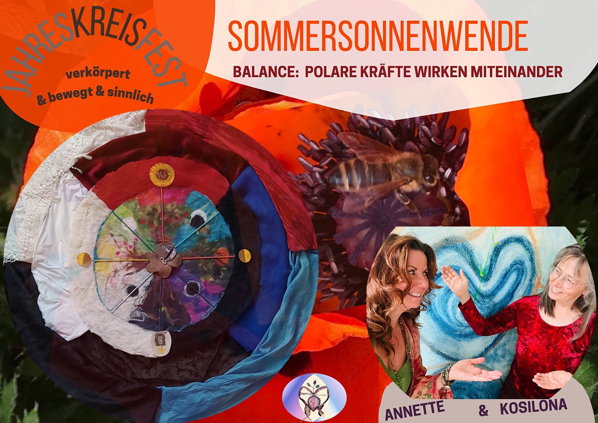 Sommersonnenwende Jahreskreisfeste 2025 mit Kosilona und Anette im golden yoga Dresden