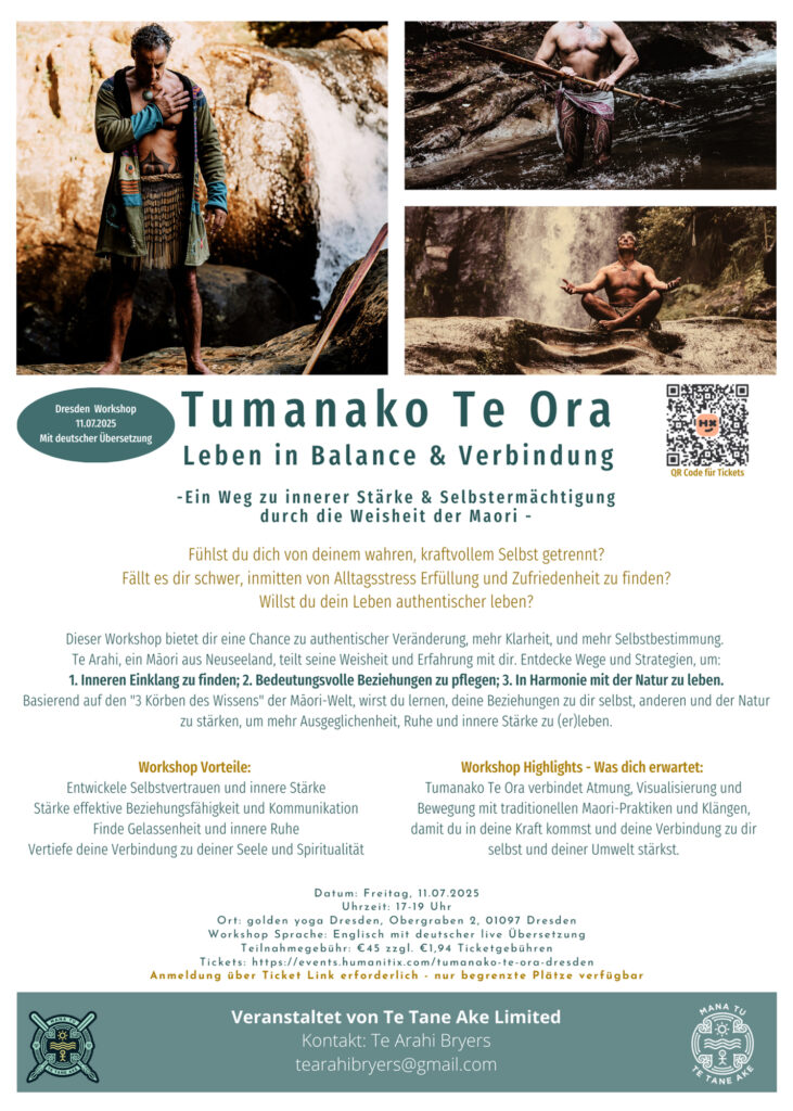 Dresden Workshop Tumanako Te Ora 11.07.2025 golden yoga
