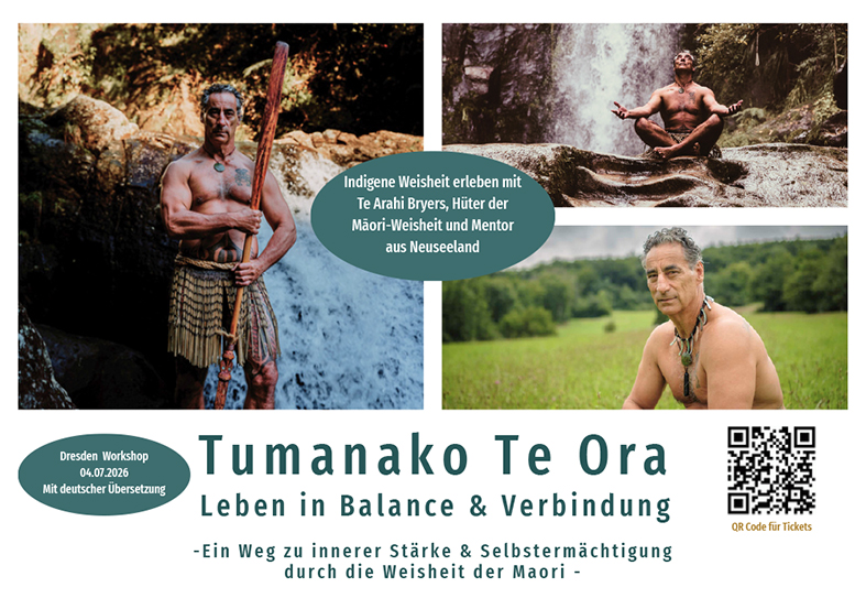 Flyer Tumanako Te Ora Dresden 04.07.2026