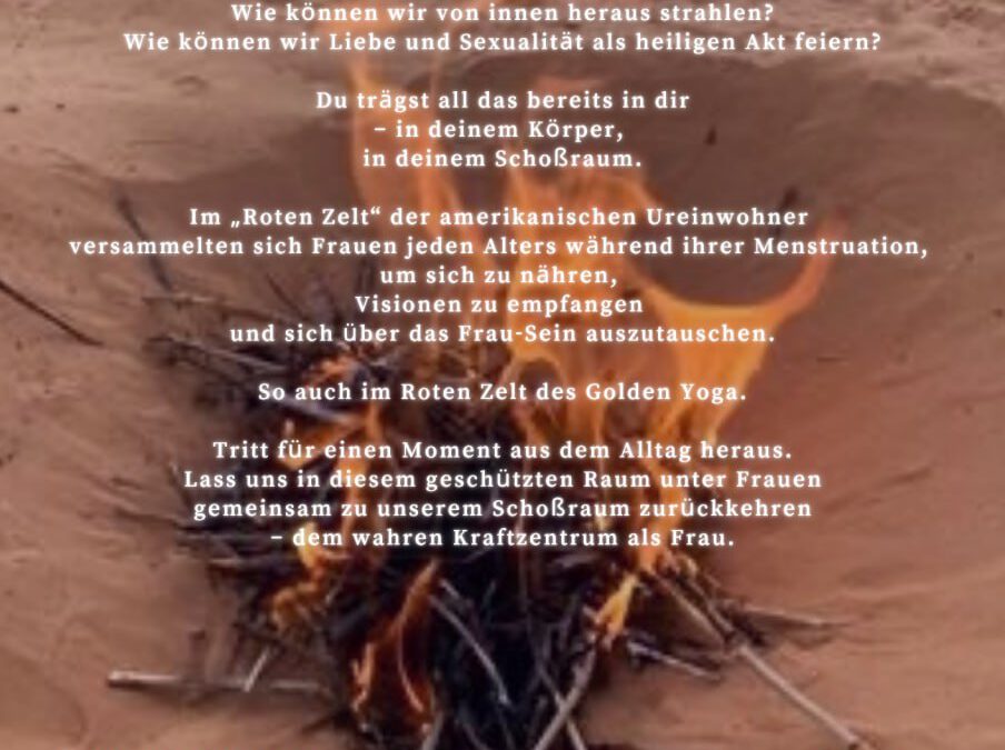 Das Rote Zelt – aus unserem Kraftzentrum als Frau leben mit Mari Sawada